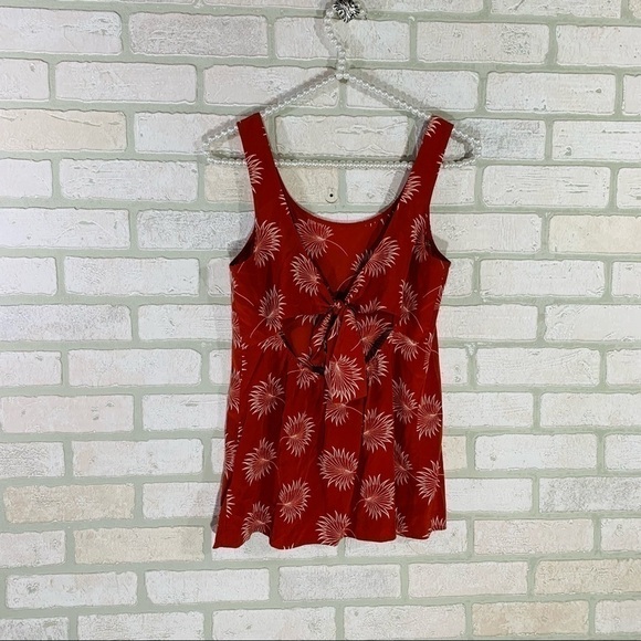 Madewell Silk Lookout Bow Back Top in Palmflower Size XS - Picture 5 of 10